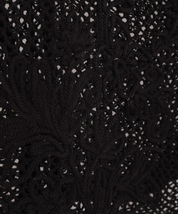 earth music&ecology「フラワー刺繍メッシュベスト」|ベスト・ジレ|