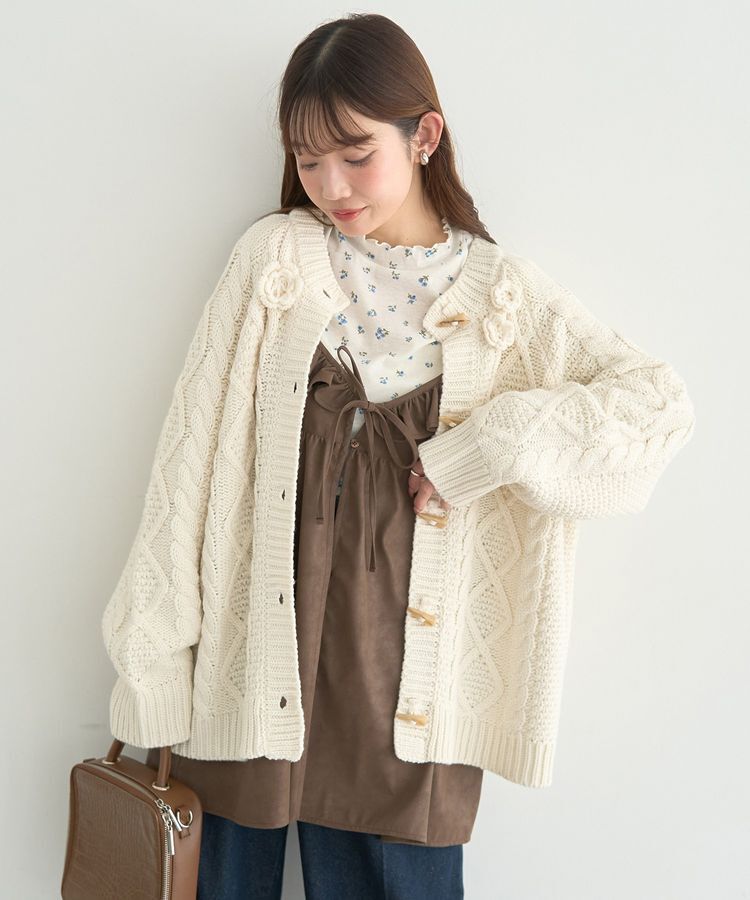 earth music&ecology「フェイクレザーキャミチュニック」|ベスト・ジレ|