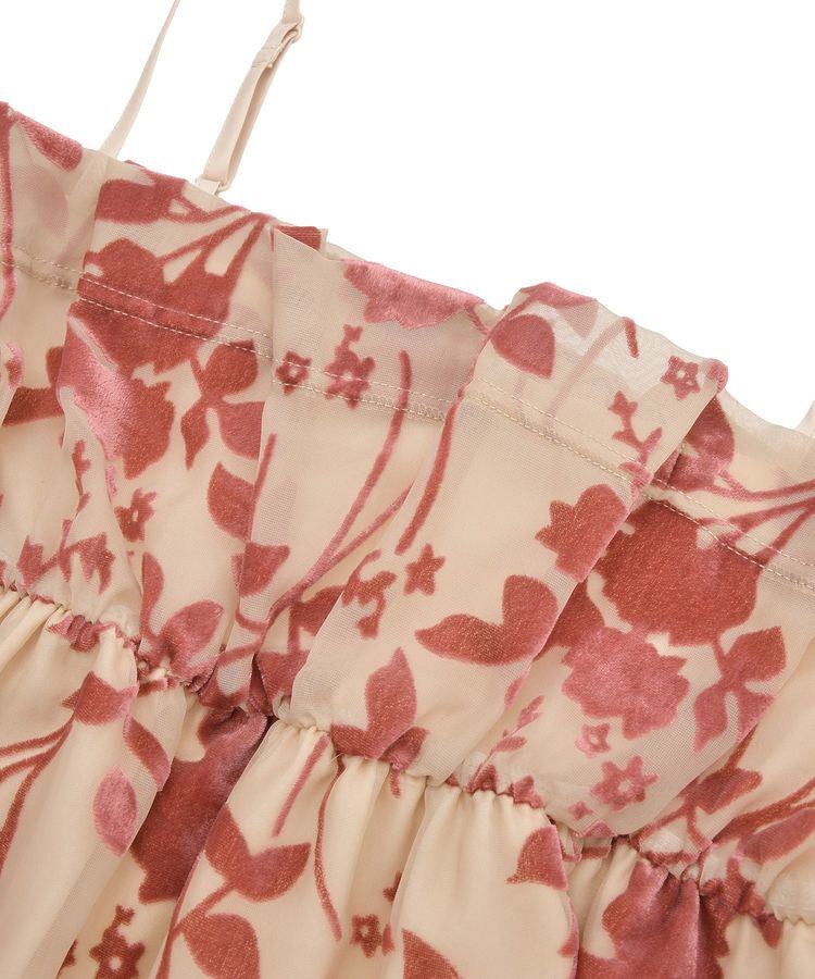 earth music&ecology「ベロアフラワービスチェ」|ベスト・ジレ|