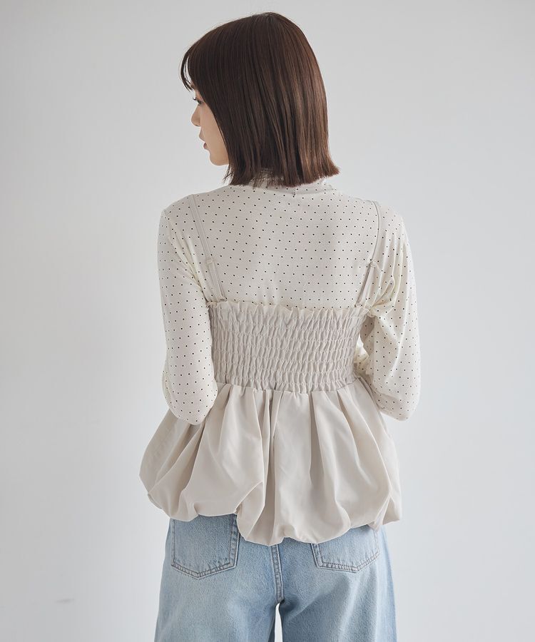 earth music&ecology「バルーンビスチェ」|ベスト・ジレ|