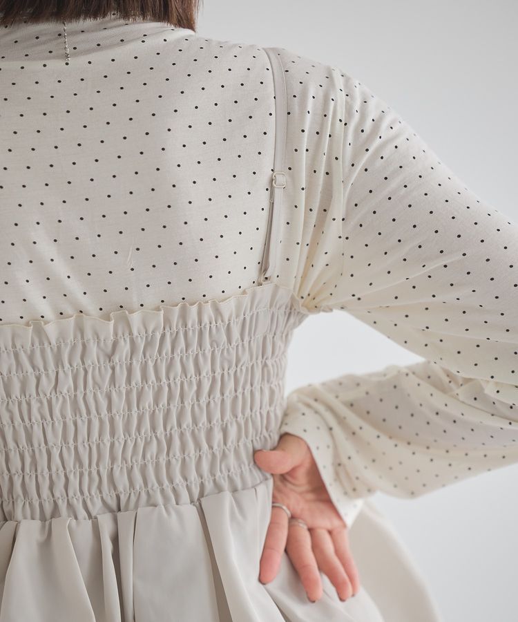 earth music&ecology「バルーンビスチェ」|ベスト・ジレ|