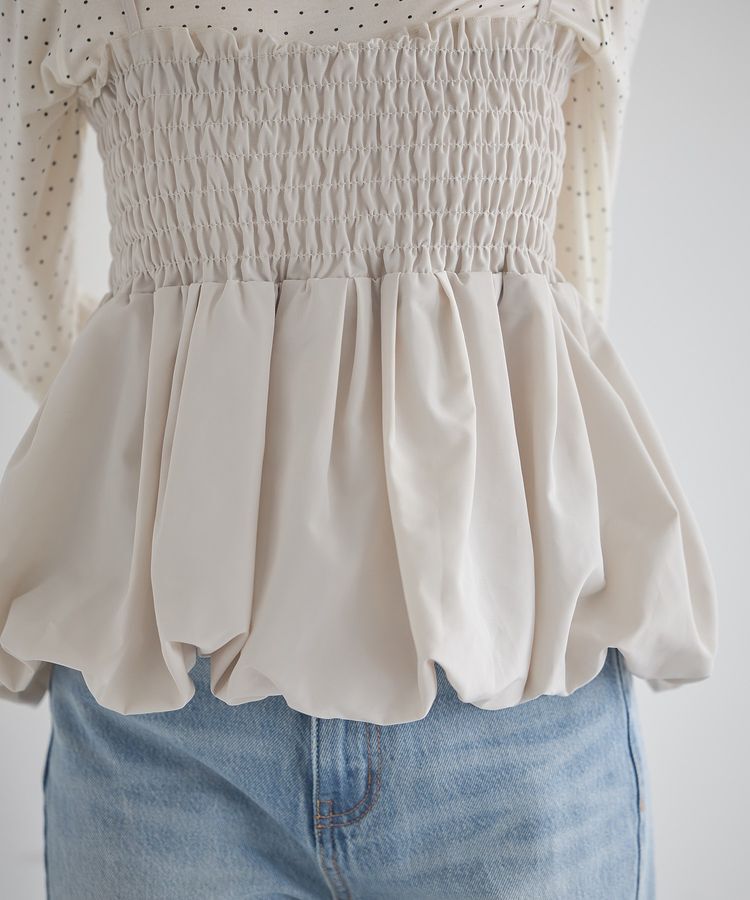 earth music&ecology「バルーンビスチェ」|ベスト・ジレ|