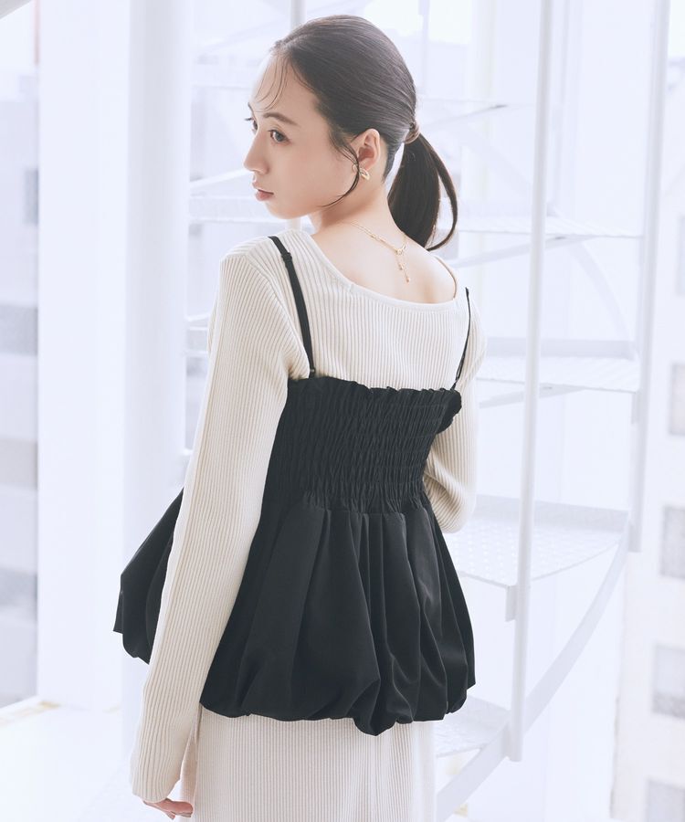 earth music&ecology「バルーンビスチェ」|ベスト・ジレ|