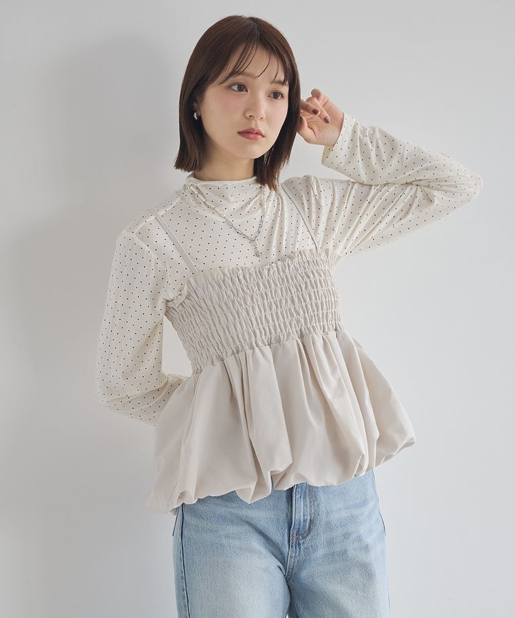 earth music&ecology「バルーンビスチェ」|ベスト・ジレ|