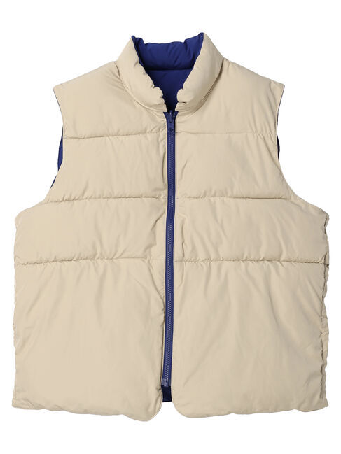  「リバーシブルショート中綿ベスト」|ベスト・ジレ|