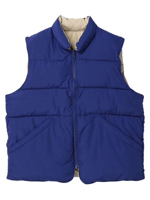  「リバーシブルショート中綿ベスト」|ベスト・ジレ|