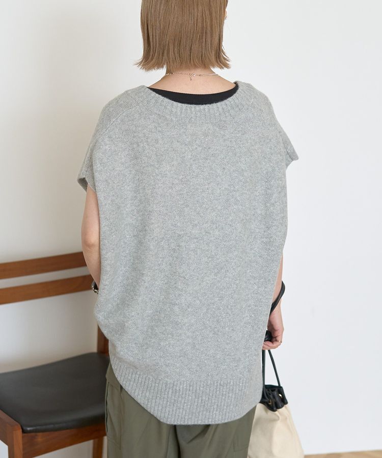 AMERICAN HOLIC「ラメ入りVネックニットベスト」|ベスト・ジレ|