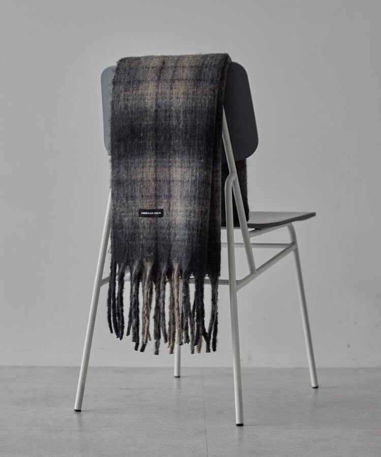 AMERICAN HOLIC「チェックシャギーマフラー」|マフラー|