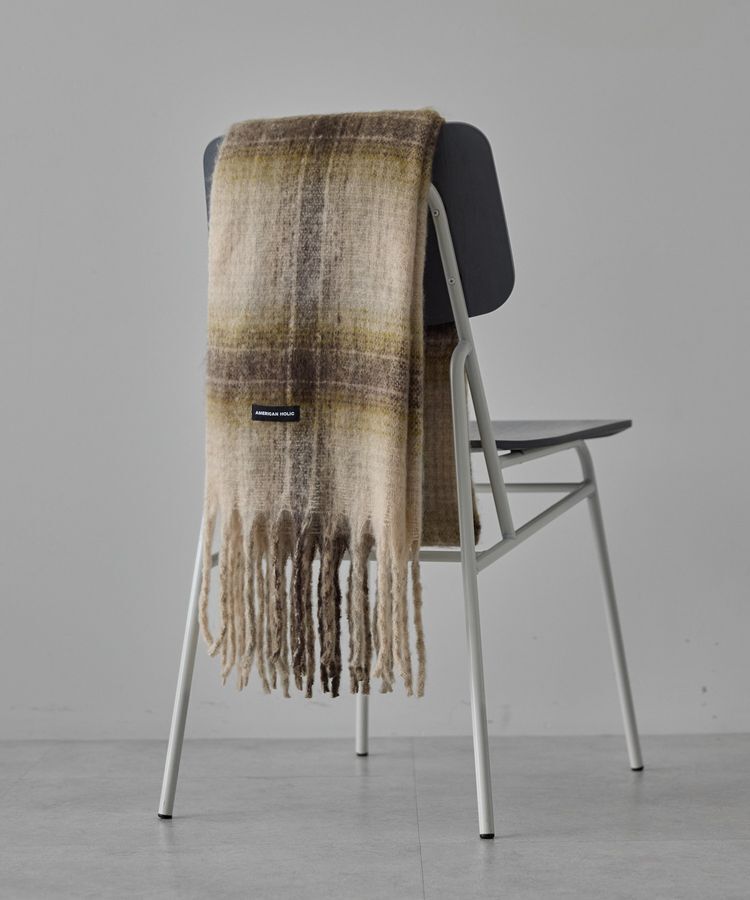 AMERICAN HOLIC「チェックシャギーマフラー」|マフラー|