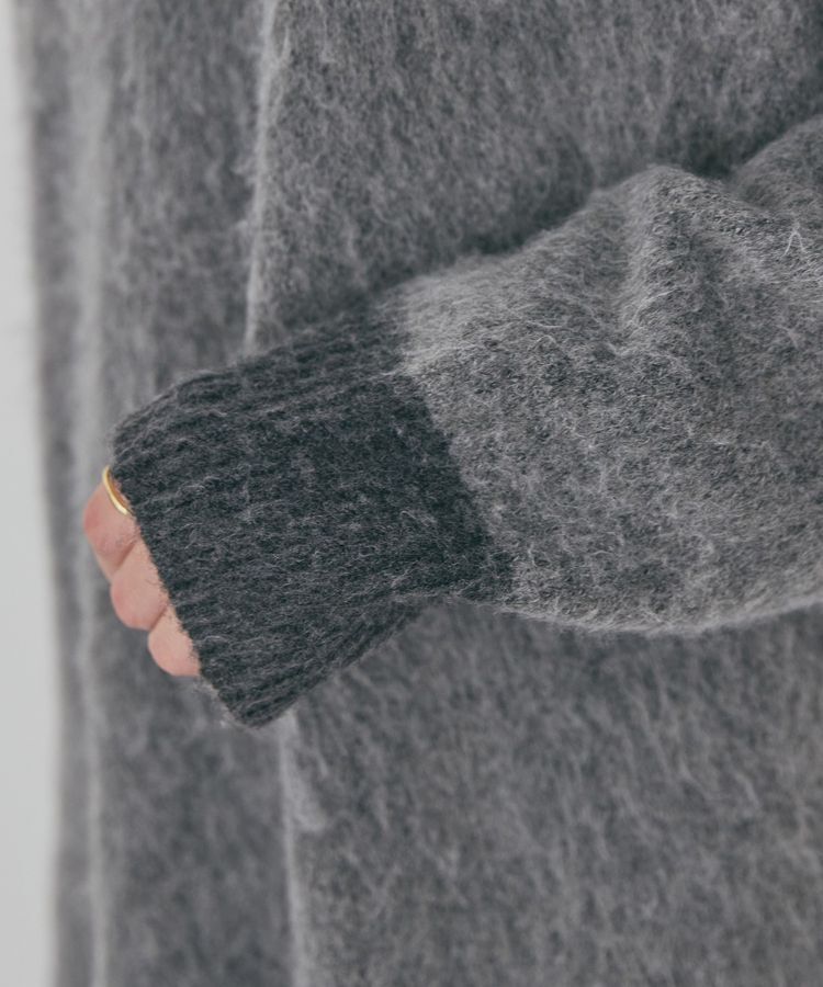 AMERICAN HOLIC「起毛バイカラーニットプルオーバー」|ニット・セーター|