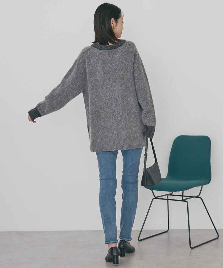 AMERICAN HOLIC「起毛バイカラーニットプルオーバー」|ニット・セーター|