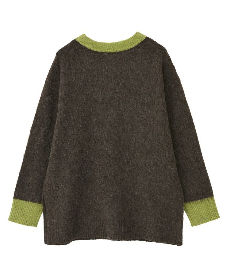 AMERICAN HOLIC「起毛バイカラーニットプルオーバー」|ニット・セーター|