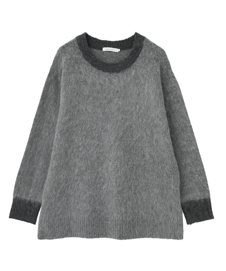 AMERICAN HOLIC「起毛バイカラーニットプルオーバー」|ニット・セーター|