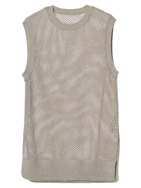 armonia「スパンコールニットベスト」|ベスト・ジレ|