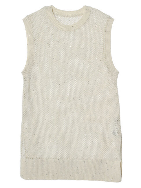 armonia「スパンコールニットベスト」|ベスト・ジレ|