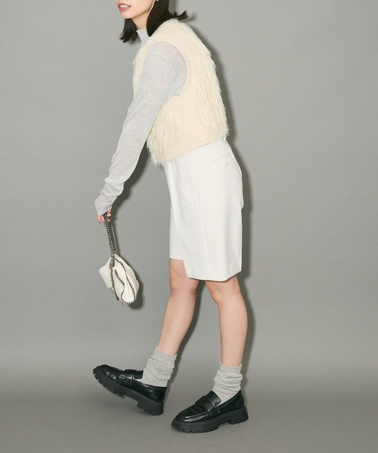 AnriettMusee「フェザーニットベスト」|ベスト・ジレ|