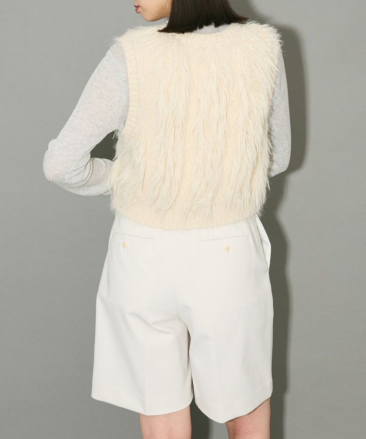 AnriettMusee「フェザーニットベスト」|ベスト・ジレ|