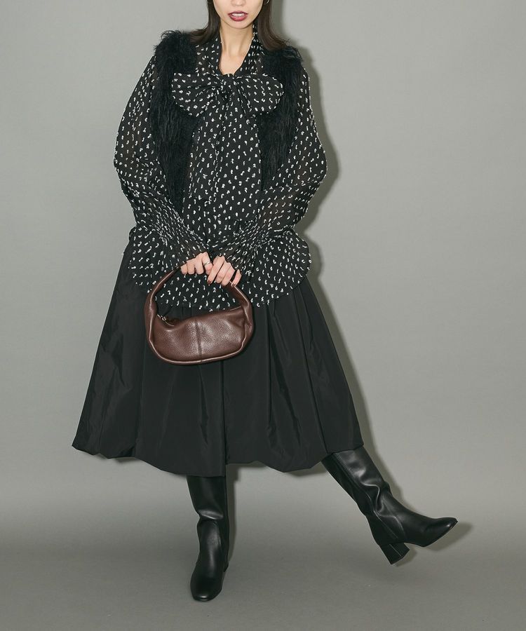 AnriettMusee「フェザーニットベスト」|ベスト・ジレ|