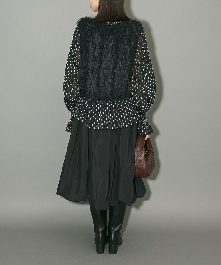 AnriettMusee「フェザーニットベスト」|ベスト・ジレ|