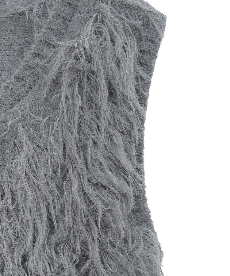 AnriettMusee「フェザーニットベスト」|ベスト・ジレ|