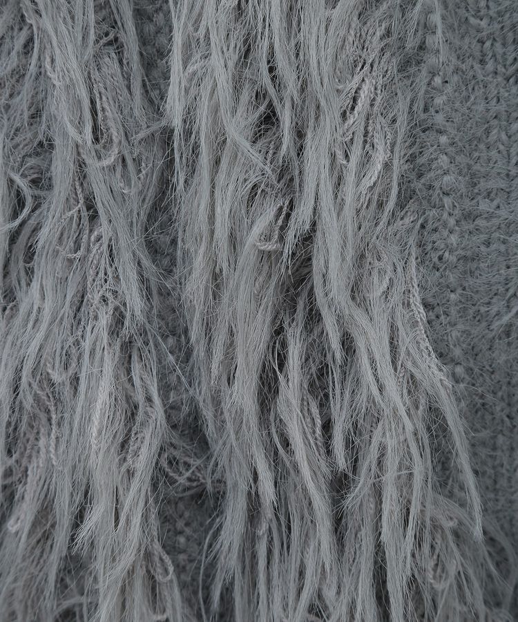 AnriettMusee「フェザーニットベスト」|ベスト・ジレ|