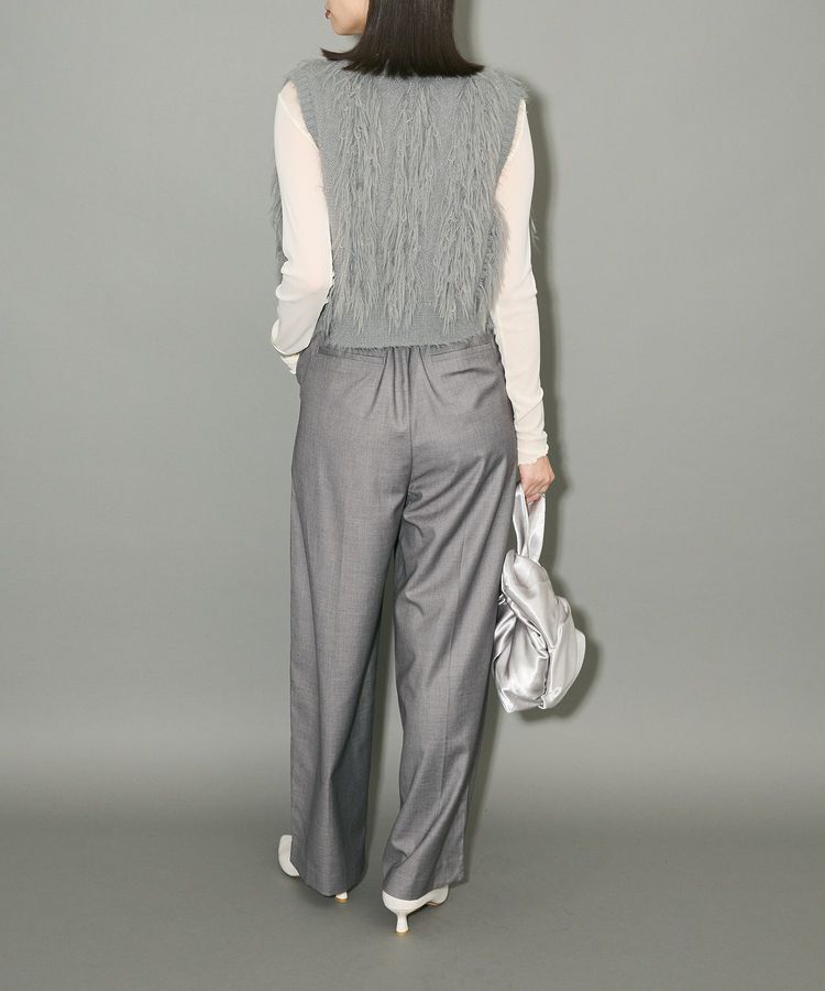 AnriettMusee「フェザーニットベスト」|ベスト・ジレ|