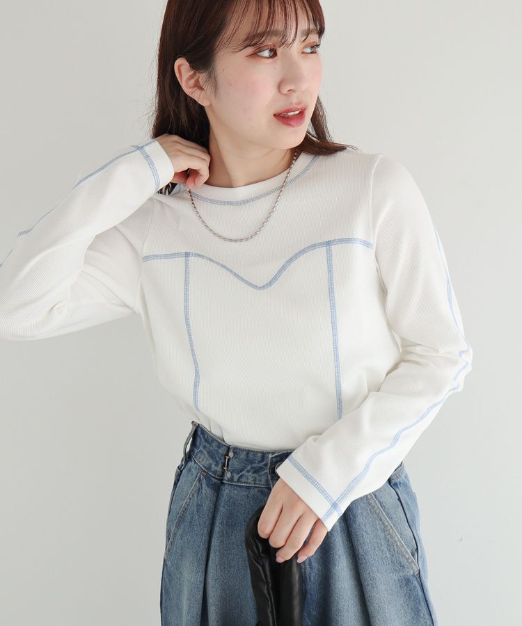 Green Parks「・SUGAR SPOON カラーstリブロンTEE」|Tシャツ・カットソー|Off White