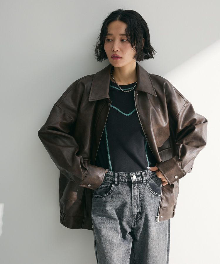 Green Parks「・SUGAR SPOON カラーstリブロンTEE」|Tシャツ・カットソー|