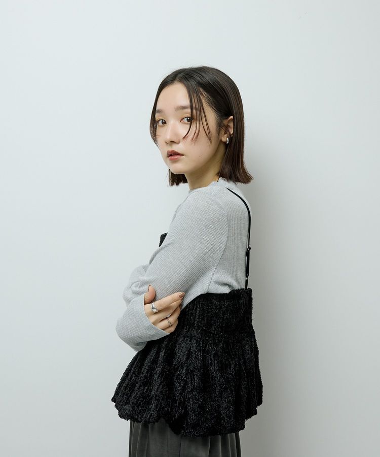 Green Parks「表面感ベロアバルーンキャミビスチェ」|ベスト・ジレ|