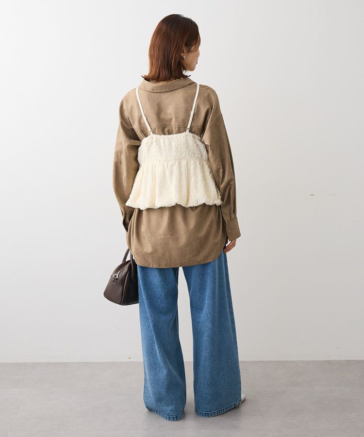 Green Parks「表面感ベロアバルーンキャミビスチェ」|ベスト・ジレ|