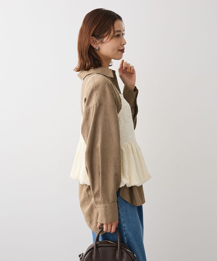 Green Parks「表面感ベロアバルーンキャミビスチェ」|ベスト・ジレ|