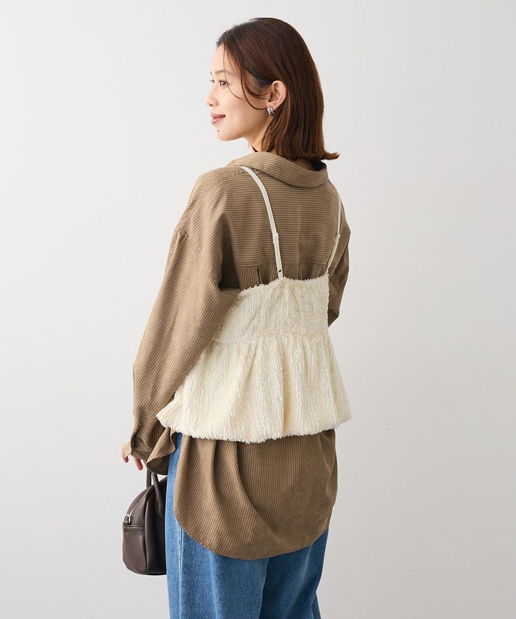 Green Parks「表面感ベロアバルーンキャミビスチェ」|ベスト・ジレ|