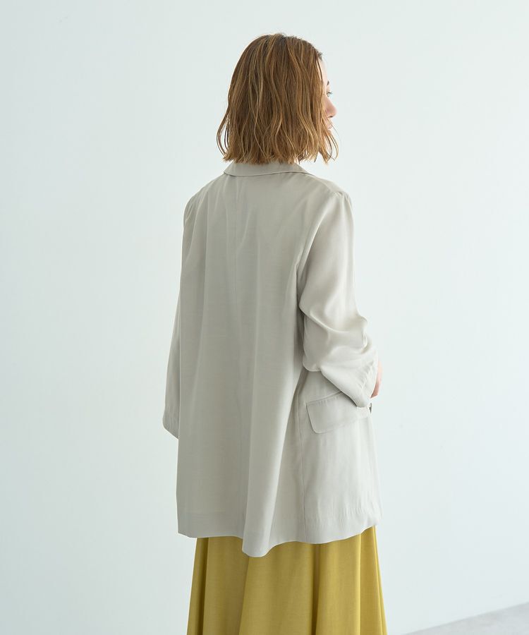 YECCA VECCA「【接触冷感】COOLシャツテーラードジャケット」|テーラードジャケット|