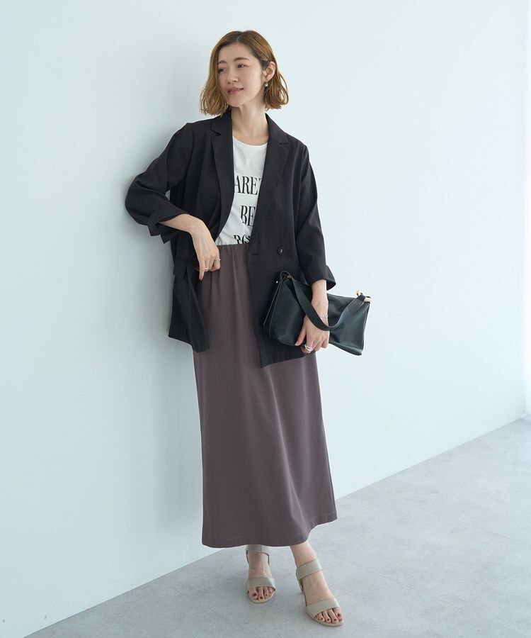 YECCA VECCA「【接触冷感】COOLシャツテーラードジャケット」|テーラードジャケット|