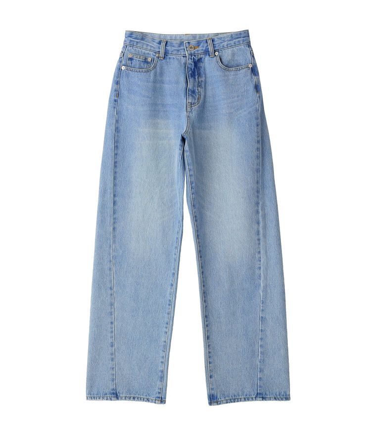 YECCA VECCA「ORGABITS切替ストレートデニム」|デニム|