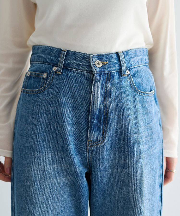 YECCA VECCA「ORGABITS切替ストレートデニム」|デニム|