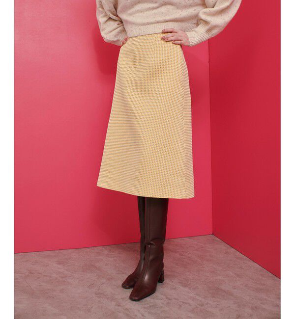 LOULOU WILLOUGHBY「【LOULOU WILLOUGHBY】スパークルジャガードスカート」|台形|