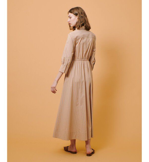 allureville「ピンストライプノットシャツワンピース」|ワンピース|