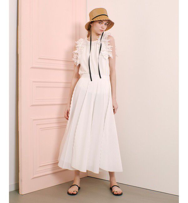 LOULOU WILLOUGHBY「【LOULOU WILLOUGHBY】アームレースプルオーバー」|ニット・セーター|