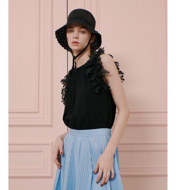 LOULOU WILLOUGHBY「【LOULOU WILLOUGHBY】アームレースプルオーバー」|ニット・セーター|