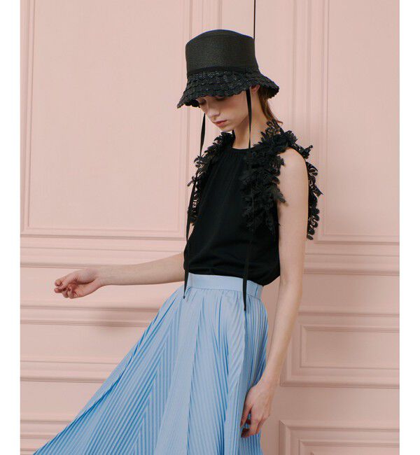 LOULOU WILLOUGHBY「【LOULOU WILLOUGHBY】アームレースプルオーバー」|ニット・セーター|