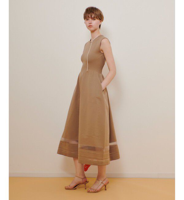 allureville「◇ウエストマークリブワンピース」|ワンピース|