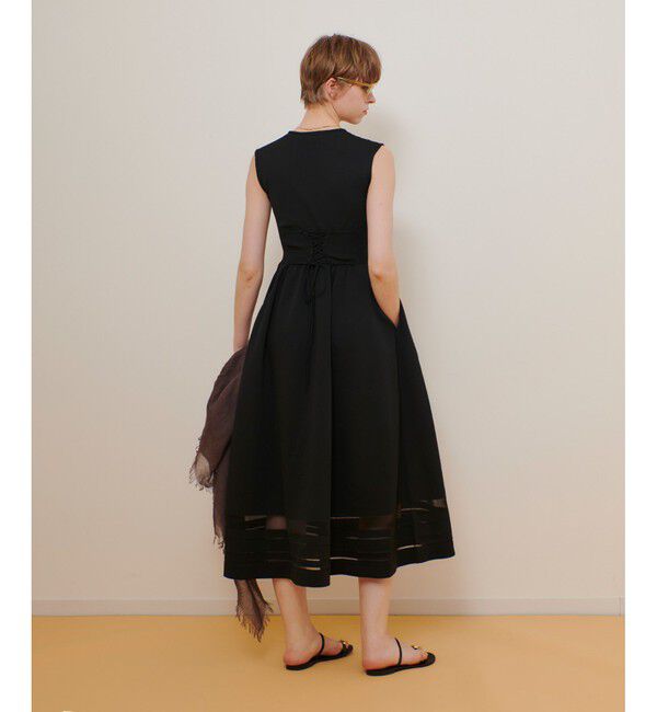 allureville「◇ウエストマークリブワンピース」|ワンピース|