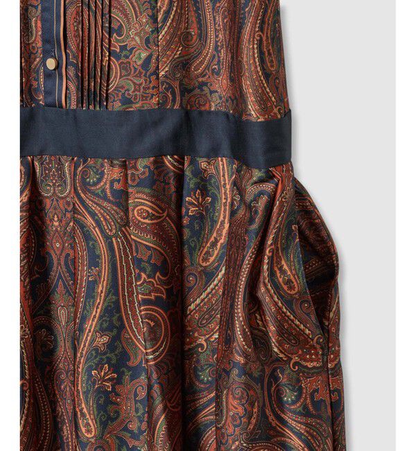 allureville「OFFICINAペイズリープリントワンピース」|ワンピース|