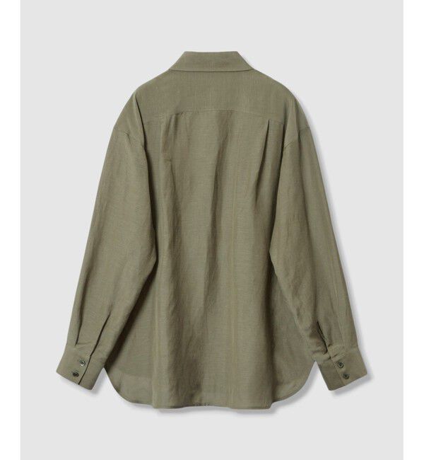 allureville「シアーリネンサファリシャツ」|シャツ・ブラウス|