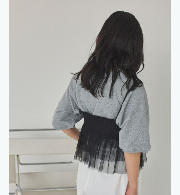 titivate「チュールフリルキャミソールビスチェ」|キャミソール|