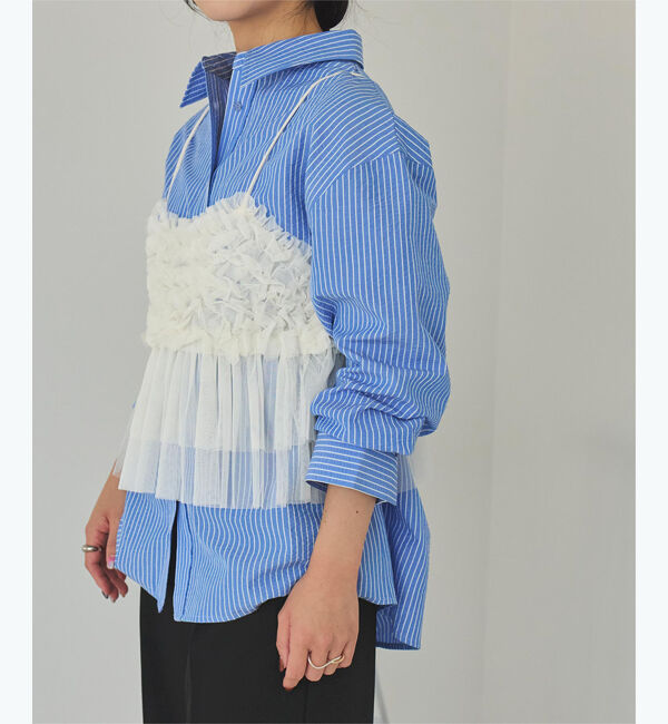 titivate「チュールフリルキャミソールビスチェ」|キャミソール|