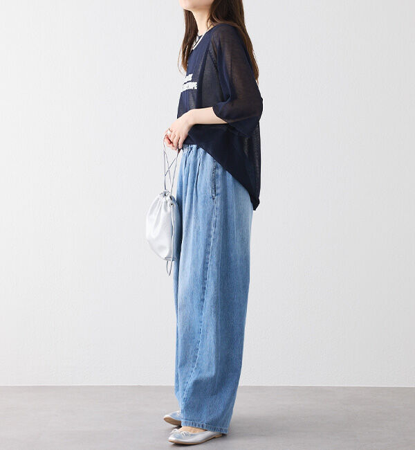  「【25th】綿麻デニムイージーパンツ」|その他|