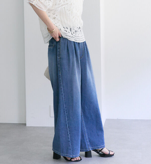  「【25th】綿麻デニムイージーパンツ」|その他|