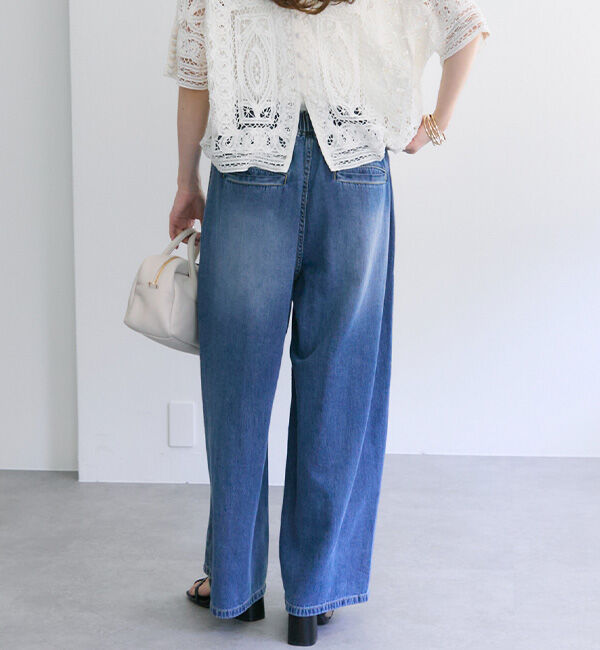  「【25th】綿麻デニムイージーパンツ」|その他|